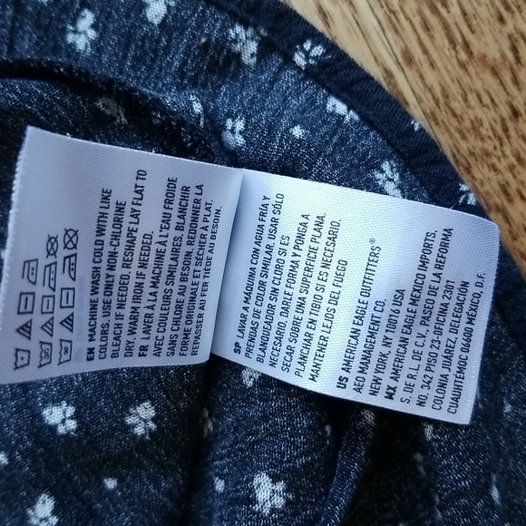 (M) American Eagle Bell Sleeve Viscose Top ❤ Shoulder & Back Cutouts ❤ - Picture 8 of 10